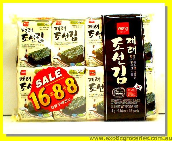 Seasoned Seaweed Laver 16pkts