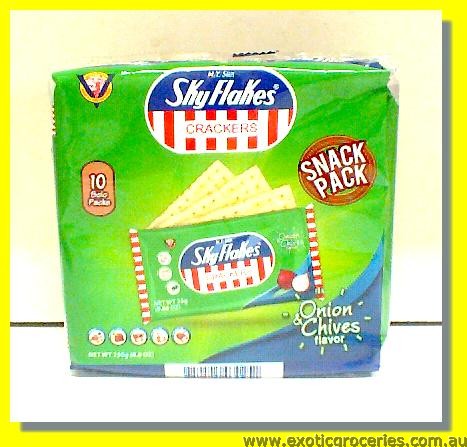 Sky Flakes Crackers Onion & Chives Flavour