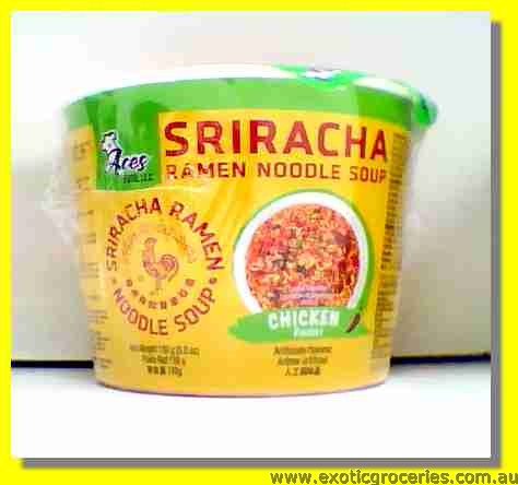 Sriracha Ramen Bowl Noodle Soup Chicken Flavour