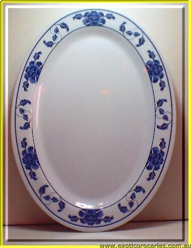 Blue Melamine Oval Plate 2012TB