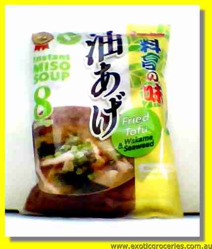 Instant Gluten Free Vegetarian Miso Soup Fried Tofu & Wakame Sea