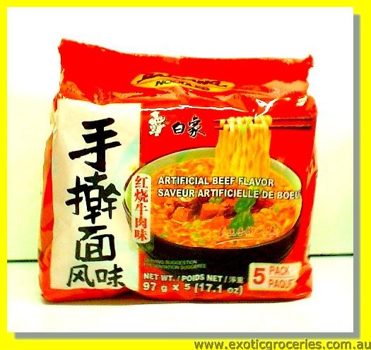Instant Noodle Artificial Beef Flavour 5pkts