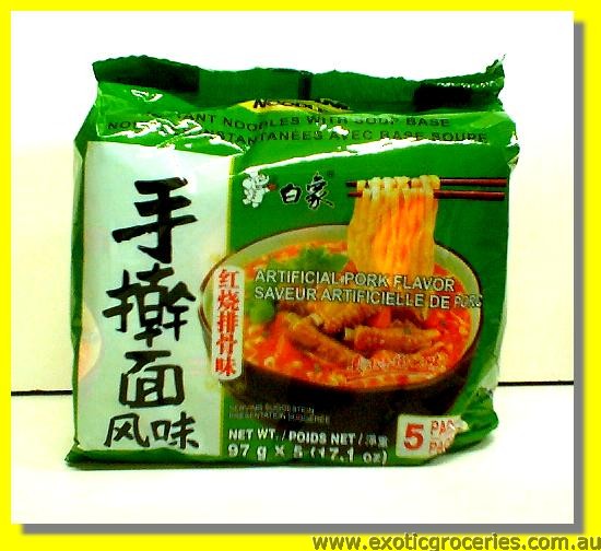 Instant Noodle Artificial Pork Flavour 5pkts