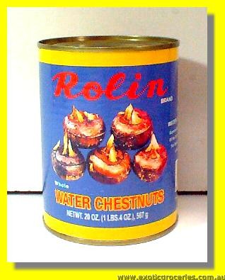 Whole Water Chestnuts in Water