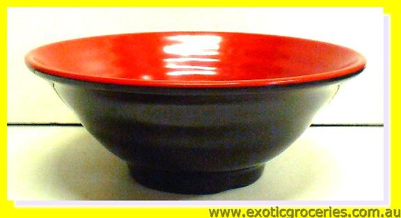 Melamine Soup Bowl Red and Black  8.5\" (5408)