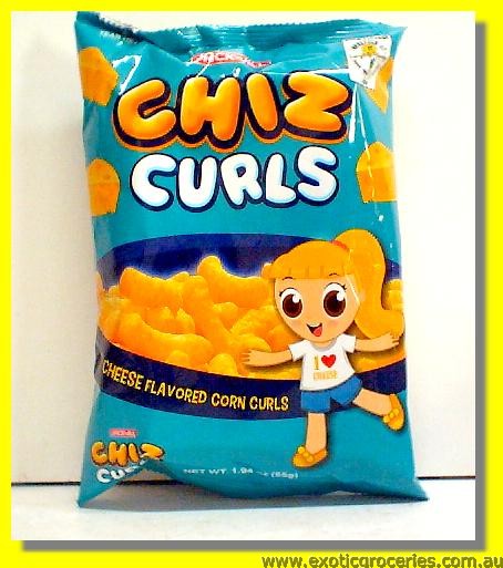 Chiz Curls (Cheese Flavored Corn Curls)