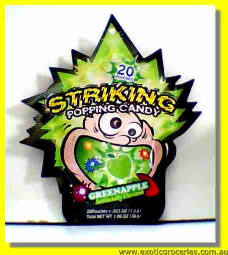 Green Apple Flavour Popping Candy 20pouches