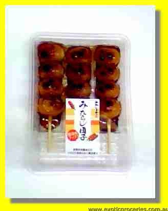 Frozen Mitarashi Dango 3pcs Glutinous Rice Ball Soy Flavour