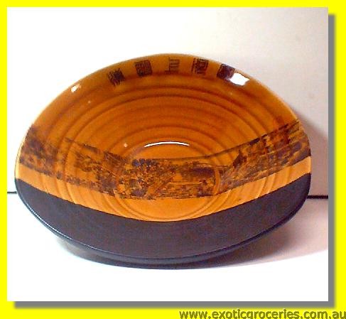Yellow Qing Ming Dish 19.5cm