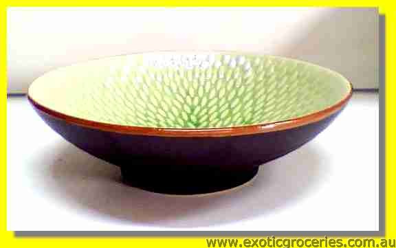 Ceramic Green Bowl 9"