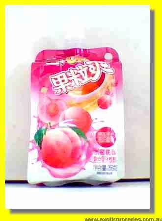 Peach Flavour Drink with Coconut Jelly