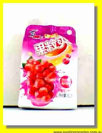 Red Grape Flavour Juice with Coconut Jelly