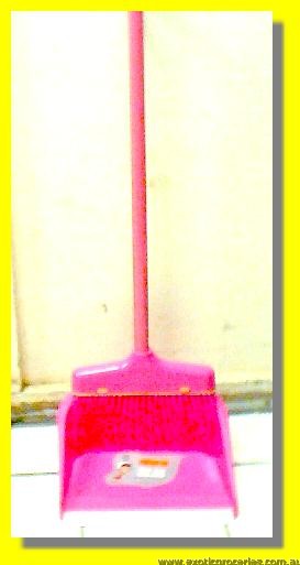 Broom with Dust Pan Set
