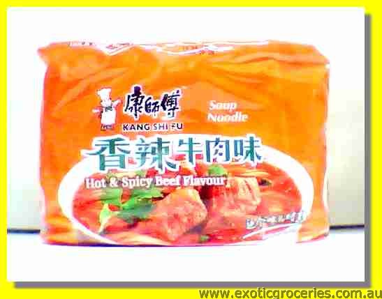Instant Noodle Hot & Spicy Beef Flavour 5packs