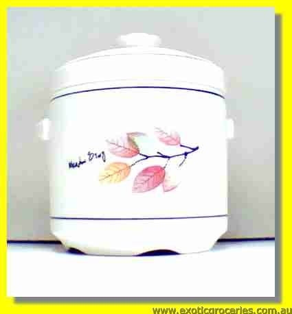 Ceramic Stew Pot with Lid 13cm 1L NE22-133