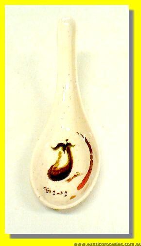 Melamine Spoon Eggplant 5.5" (#2211)