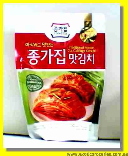 Traditional Korean Cut Cabbage Kimchi