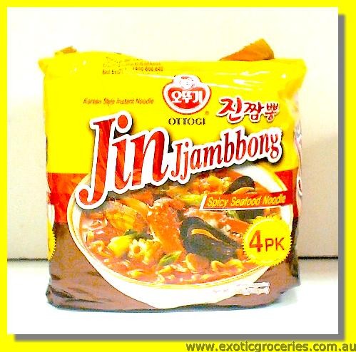 Jin Jjambbong Spicy Seafood Noodle 4packs