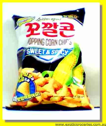 Popping Corn Chips Sweet & Spicy