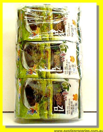 Roasted Seasoned Laver Green Tea Flavour 6packs