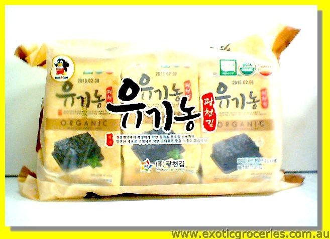 Organic Seasoned Dried Laver 9packs (KW13) 9 Dan Seaweed Dosirak