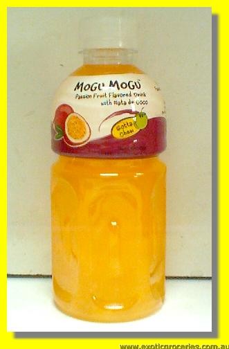 Mogu Mogu Passion Fruit Flavoured Drink with Nata De Coco