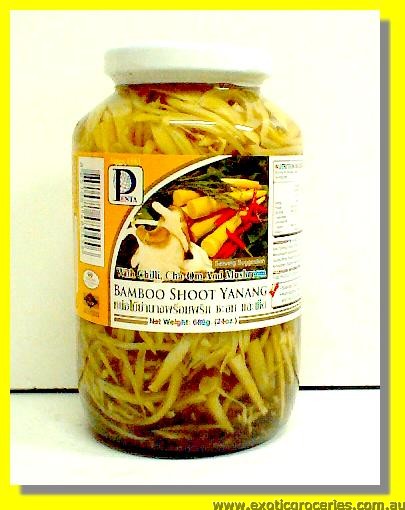 Bamboo Shoot Yanang with Chilli, Cha-Om & Mushroom