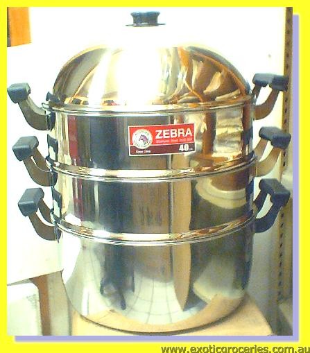 Stainless Steel Pot with Steamer (SUS 304) 40cm 4pcs