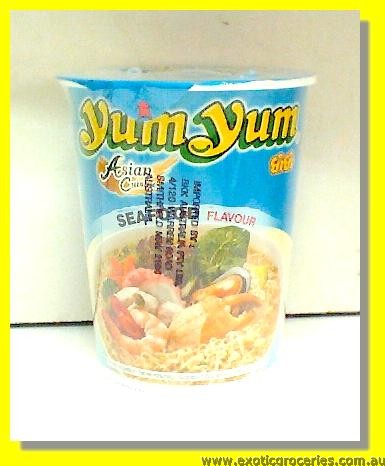 Oriental Style Instant Cup Noodles Artificial Seafood Flavour