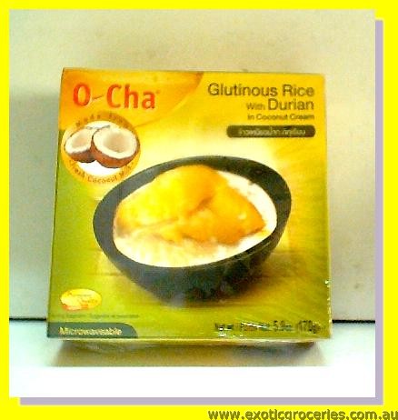 Glutinous Rice with Durian in Coconut Cream