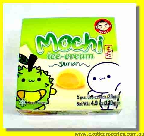 Frozen Mochi Ice Cream Durian Flavour 5pcs