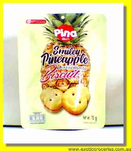 Smiley Pineapple Biscuits