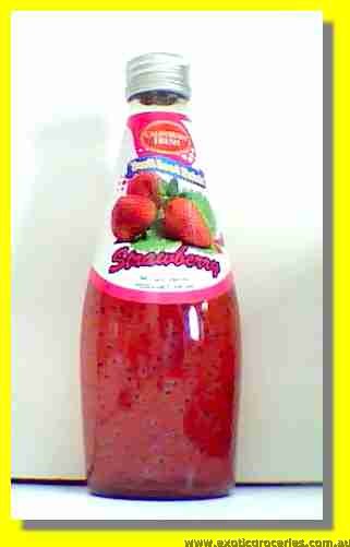 Strawberry Basil Seed Drink