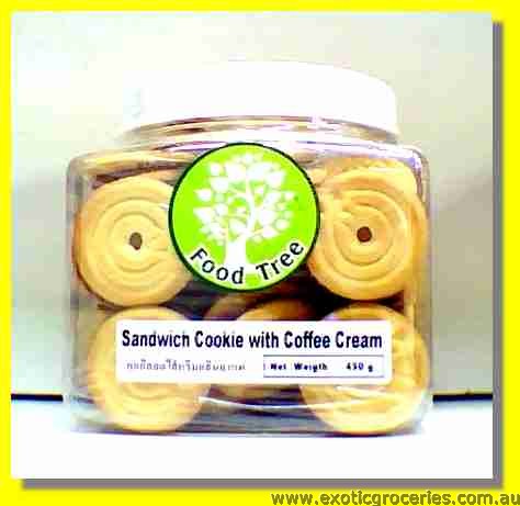 Sandwich Cookies with Coffee Cream