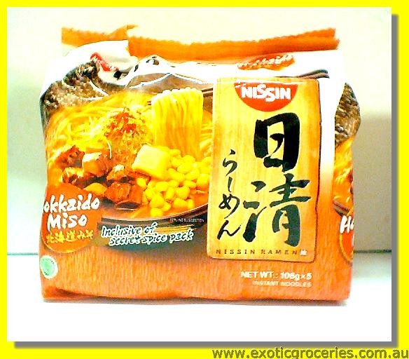 Instant Japanese Ramen Hokkaido Miso Flavour Noodle 5pkts