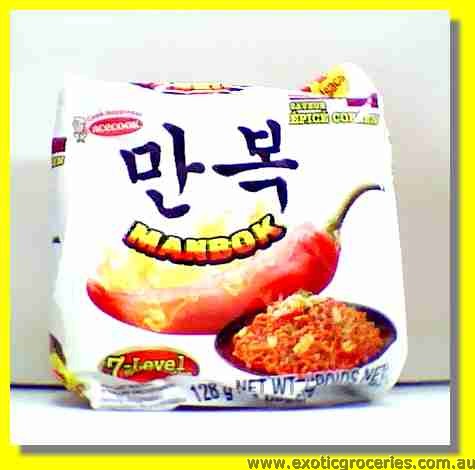 Manbok Korean Spicy Flavour Noodle 4packs (7-Level)