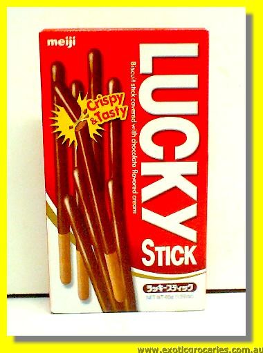 Lucky Biscuit Stick Covered with Chocolate Flavoured Cream