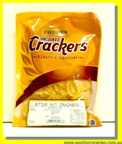 Uncooked Bitternut Crackers (Emping Belinjo Kerupuk Mentah)