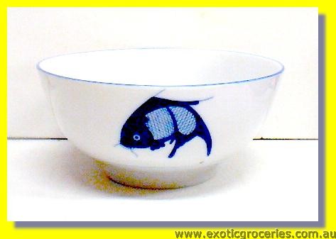 Blue Fish Bowl 17.5cm