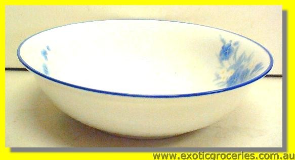 Blue Floral Noodle Bowl 7''