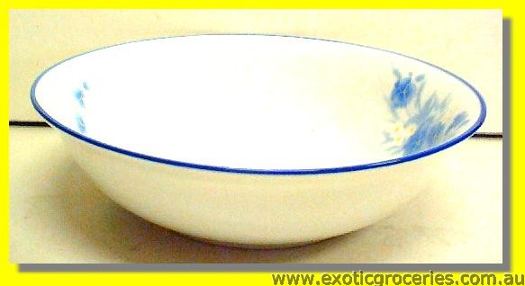Blue Floral Noodle Bowl 8\'\'