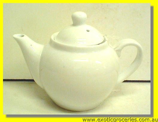 White  Round Teapot 3.5\'\' (HD221)