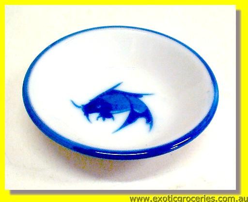 Blue Fish Saucer 2.75"