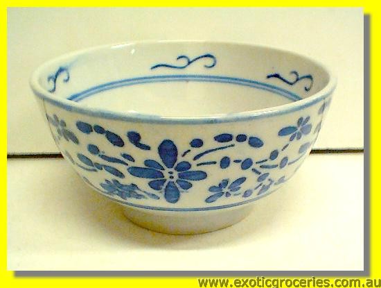 Blue Floral Bowl 4.5" (#106201)