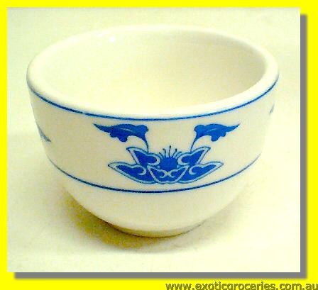 A Grade Blue Floral Teacup 2.75" (C166-054)