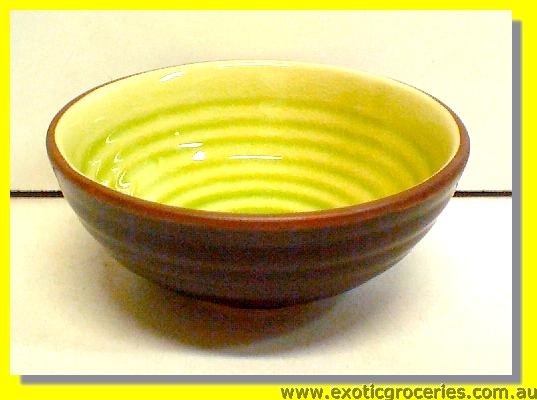Japanese Style Black Green Bowl 11cm