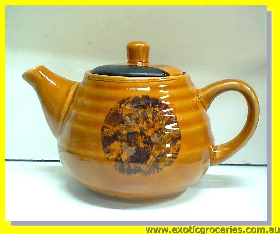 Yellow Qing Ming Tea Pot 8.5\"