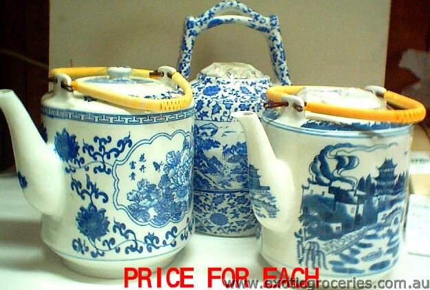 Blue Floral Teapot Extra Large 17cm