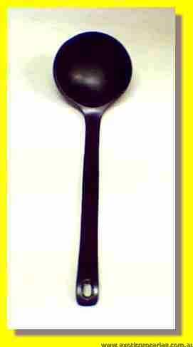 Black Spoon Large (Soup Ladle) 21cm WTS117