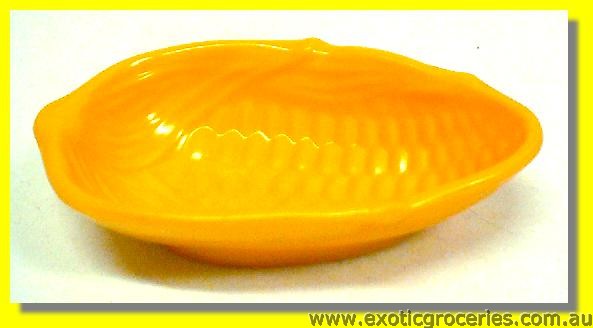 Corn Shape Plastic Saucer 4.7\"